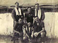  Left to Right ..back row: JohnnyPlucknett,LarryLee,ErnieMowbray .. frontrow: 
Fletcher,Masson,AlfieWicks